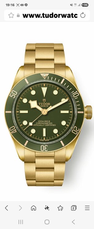 チューダーm79018v0006Black Bay 58 18K（高級時計）の商品画像 - 査定依頼日：2026年4月13日 - 最高査定価格：3,560,000円