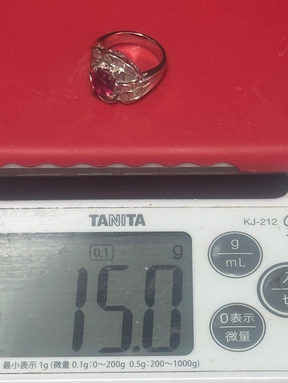 ルビー3キャラメレダイヤ1キャラ（金・貴金属）の商品画像 - 査定依頼日：2026年2月6日 - 最高査定価格：350,000円