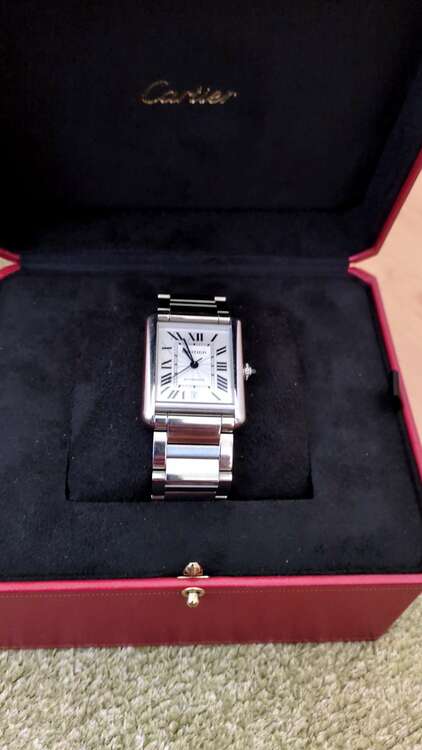 カルティエ タンク ますと（高級時計）の商品画像 - 査定依頼日：2025年2月23日 - 最高査定価格：550,000円