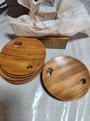 宗広作 欅製皿5枚（食器）の商品画像 - 査定依頼日：2026年3月12日 - 最高査定価格：2,000円