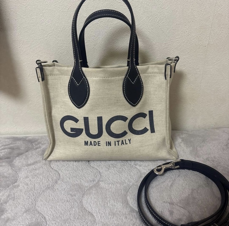 GUCCI グッチ ショルダーバッグ GG柄 キャンバス ベージュ 2WAY（ブランドバッグ）の商品画像 - 査定依頼日：2026年3月22日 - 最高査定価格：90,000円