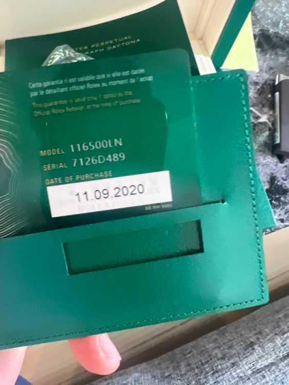 ロレックス デイトナ 1165000LN（高級時計）の商品画像 - 査定依頼日：2025年9月29日 - 最高査定価格：3,950,000円