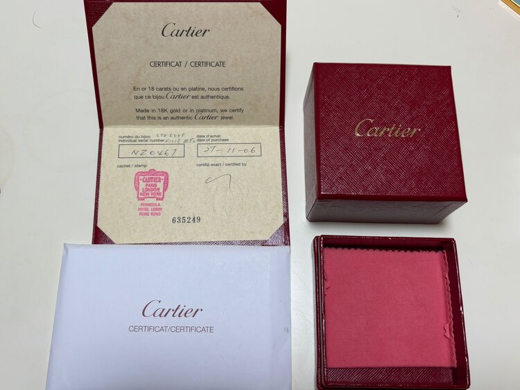 カルティエ　ラブリング　1PD WG（宝石）の商品画像 - 査定依頼日：2025年2月4日 - 最高査定価格：110,000円