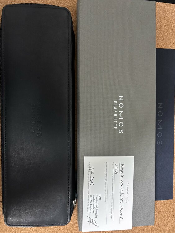 NOMOS　タンジェント　ネオマティック 39 シルバーカット（高級時計）の商品画像 - 査定依頼日：2026年3月3日 - 最高査定価格：140,000円