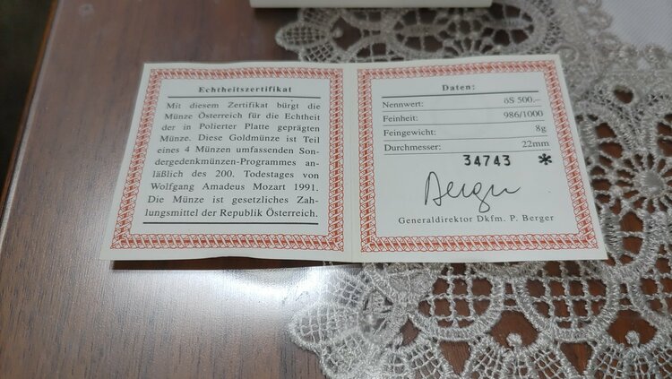 モーツァルト生誕200年記念金貨と銀貨コイン（金・貴金属）の商品画像 - 査定依頼日：2026年3月31日 - 最高査定価格：190,000円