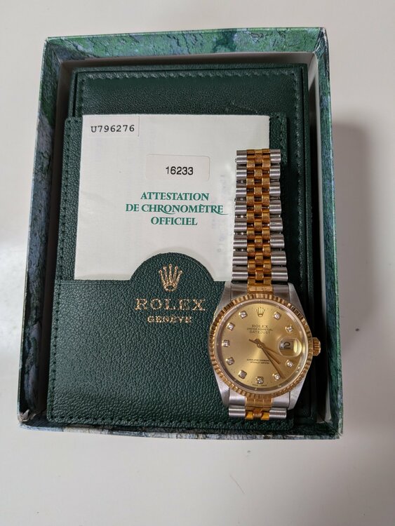 ロレックス デイトジャスト （高級時計）の商品画像 - 査定依頼日：2026年4月18日 - 最高査定価格：1,000,000円