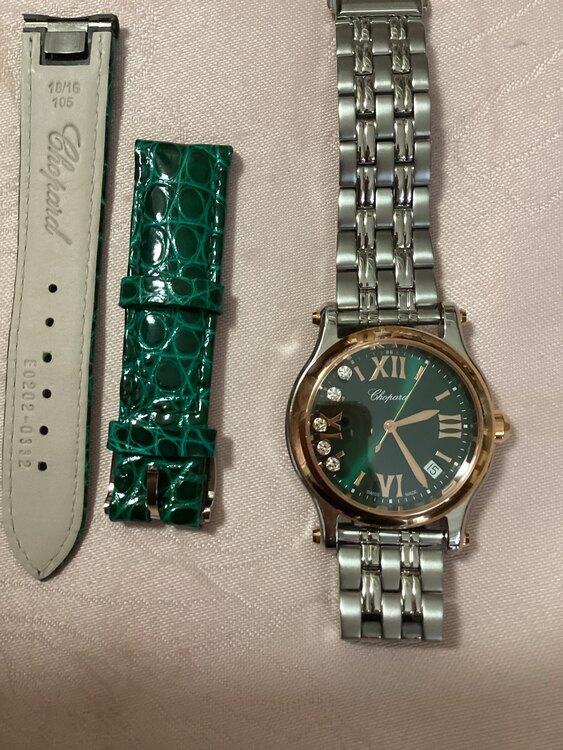 ショパール ハッピースポーツ 858（高級時計）の商品画像 - 査定依頼日：2025年4月25日 - 最高査定価格：780,000円