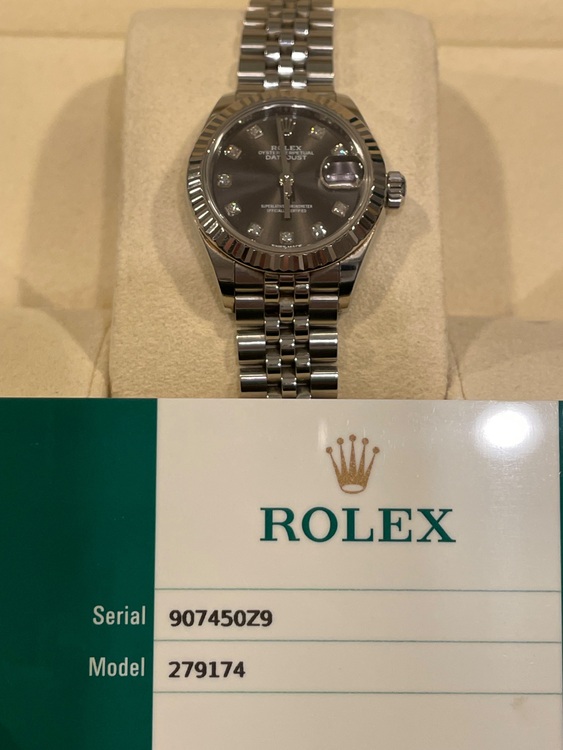 レディデイトジャスト　オイスター28㎜オイスタースチール&ホワイトゴールド（高級時計）の商品画像 - 査定依頼日：2025年8月11日 - 最高査定価格：1,620,000円