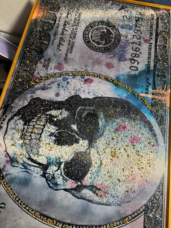 ドル札風 絵（美術品・骨董品）の商品画像 - 査定依頼日：2025年5月28日 - 最高査定価格：2,000円