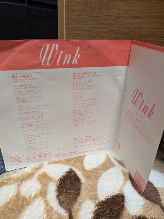 ウィンク淋しい熱帯魚（レコード）の商品画像 - 査定依頼日：2026年3月21日 - 最高査定価格：3,000円