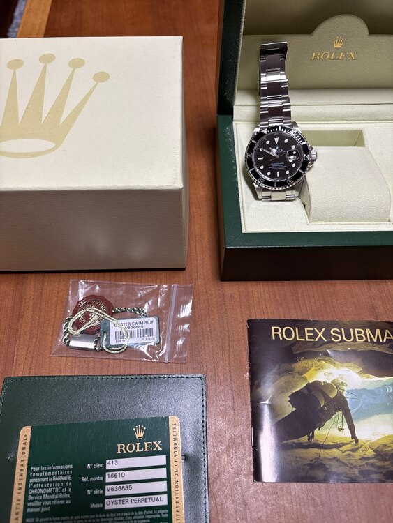 ロレックス サブマリーナー 1661（高級時計）の商品画像 - 査定依頼日：2025年3月2日 - 最高査定価格：1,400,000円