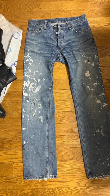 helmut lang paint pants（古着・ファッション）の商品画像 - 査定依頼日：2026年8月21日 - 最高査定価格：31,000円