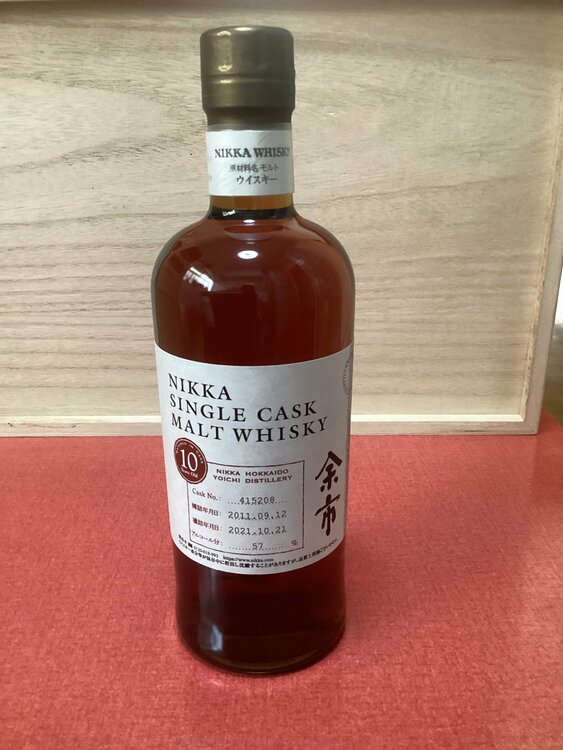 余市１０年（２０１１年～２０２１年）（お酒）の商品画像 - 査定依頼日：2026年3月31日 - 最高査定価格：55,000円