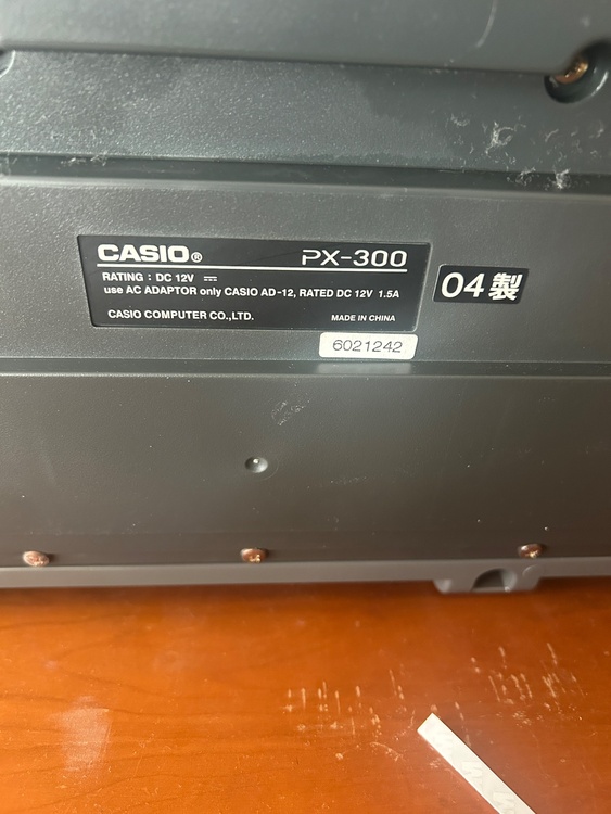 カシオ　Privia　PX-300（ピアノ・楽器・PA機材）の商品画像 - 査定依頼日：2026年7月15日 - 最高査定価格：8,000円