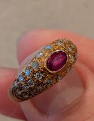 ゴールド　ルビー　ダイヤ　指輪（金・貴金属）の商品画像 - 最高査定価格：300,000円