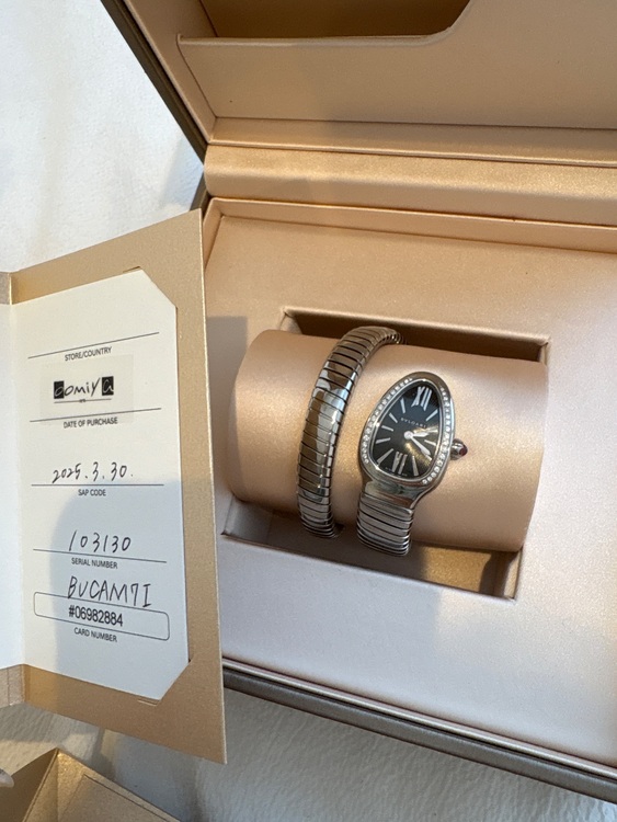 ブルガリ セルペンティ ト27ミリ（高級時計）の商品画像 - 査定依頼日：2025年9月16日 - 最高査定価格：930,000円