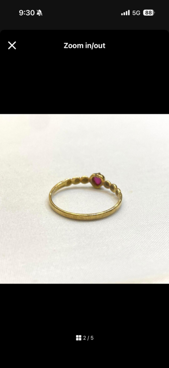 Ruby k18 リング（金・貴金属）の商品画像 - 査定依頼日：2026年2月6日 - 最高査定価格：40,000円