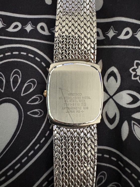 セイコー　SEIKO DOLCE 7741-5110（古着・ファッション）の商品画像 - 査定依頼日：2026年7月9日 - 最高査定価格：12,000円