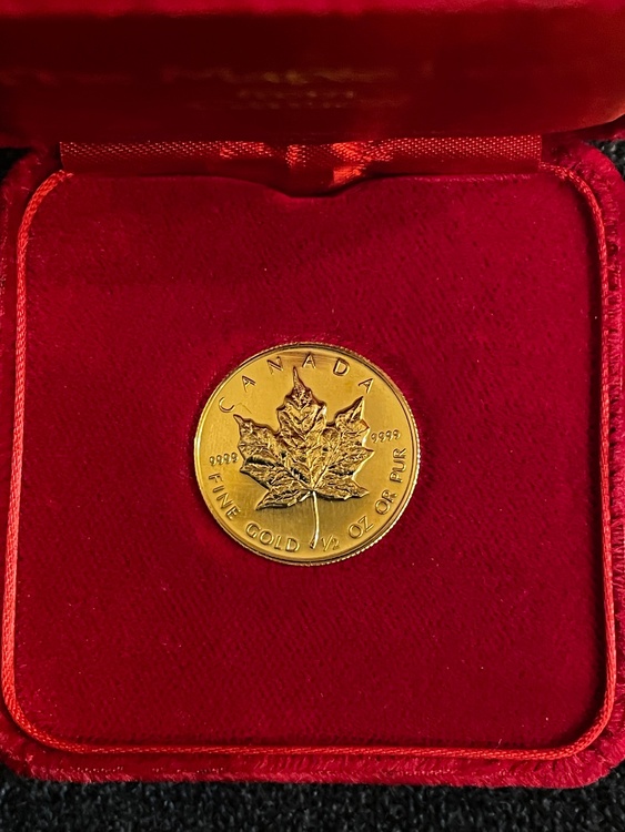 メイプルリーフ　1/2オンス　20ドル金貨　1988年（金・貴金属）の商品画像 - 査定依頼日：2026年1月20日 - 最高査定価格：400,000円