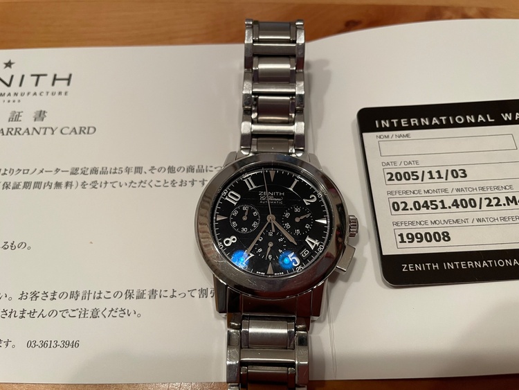 ゼニス エルプリメロ 1（高級時計）の商品画像 - 査定依頼日：2025年12月17日 - 最高査定価格：255,000円