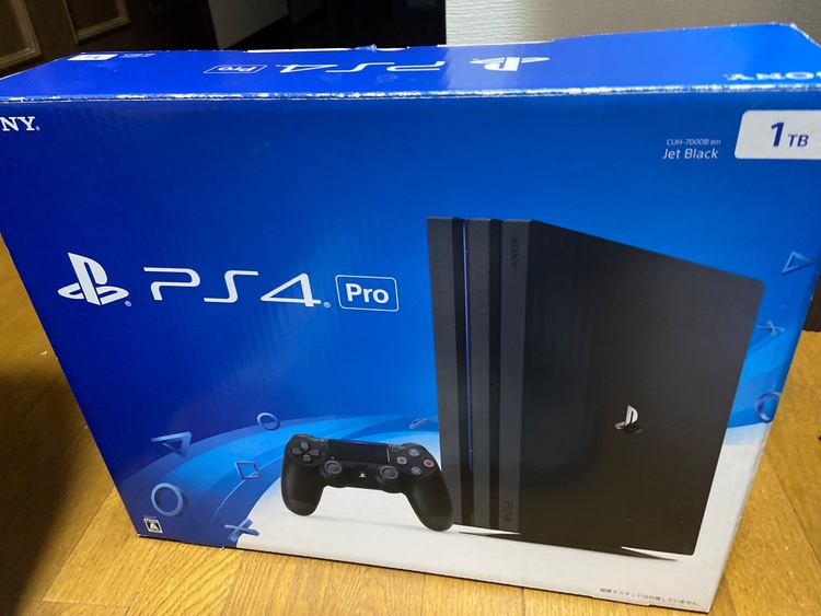 プレステ4  pro jet black CHU-7000B B01 1TB（ゲーム機本体・ゲームソフト）の商品画像 - 査定依頼日：2025年8月30日 - 最高査定価格：13,000円