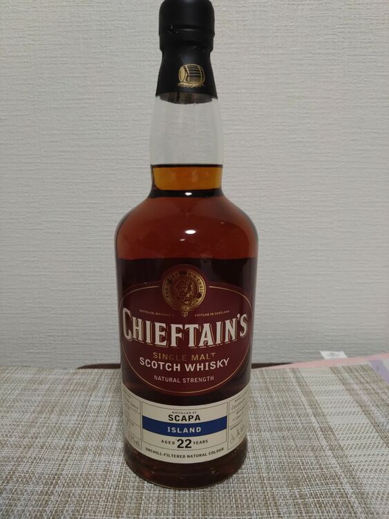 チーフタンズ　22年（お酒）の商品画像 - 査定依頼日：2025年7月27日 - 最高査定価格：1,112,000円