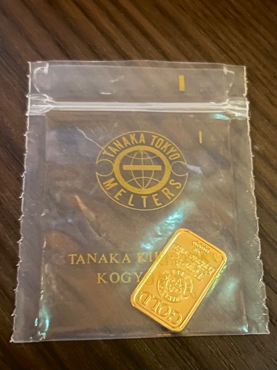 田中貴金属　999.9刻印　プレート5g（金・貴金属）の商品画像 - 査定依頼日：2025年8月29日 - 最高査定価格：82,640円