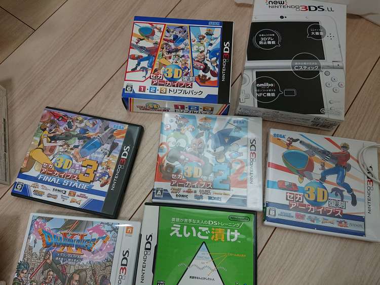 任天堂new DS3DS LL 1台 DS lite 1台 ゲームソフト8本（ゲーム機本体・ゲームソフト）の商品画像 - 査定依頼日：2022年11月17日 - 最高査定価格：17,380円
