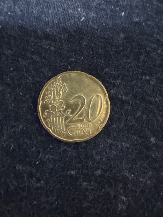 2002年製20セントイタリアユーロ硬貨（金・貴金属）の商品画像 - 査定依頼日：2026年2月26日 - 最高査定価格：20円