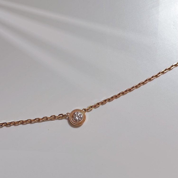 カルティエ ダムール ネックレス、XS  ピンクゴールド、ダイヤモンド（宝石）の商品画像 - 査定依頼日：2023年7月6日 - 最高査定価格：190,000円