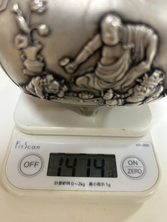 津雪の銀900 1414gの香炉（美術品・骨董品）の商品画像 - 査定依頼日：2026年7月27日 - 最高査定価格：270,000円