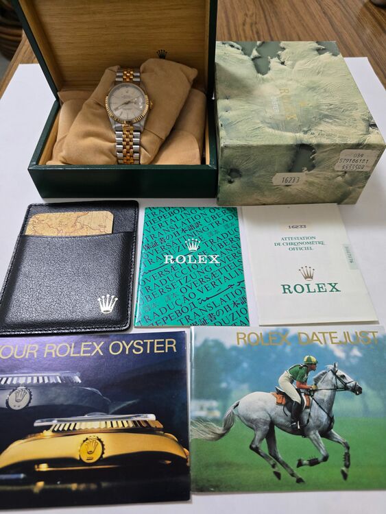 ロレックス デイトジャスト 16233-R88787（高級時計）の商品画像 - 査定依頼日：2025年6月29日 - 最高査定価格：900,000円