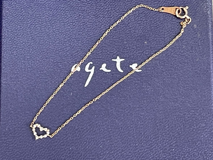 アガット Agete ブレスレット K10 ダイヤモンド（宝石）の商品画像 - 査定依頼日：2022年7月19日 - 最高査定価格：8,000円