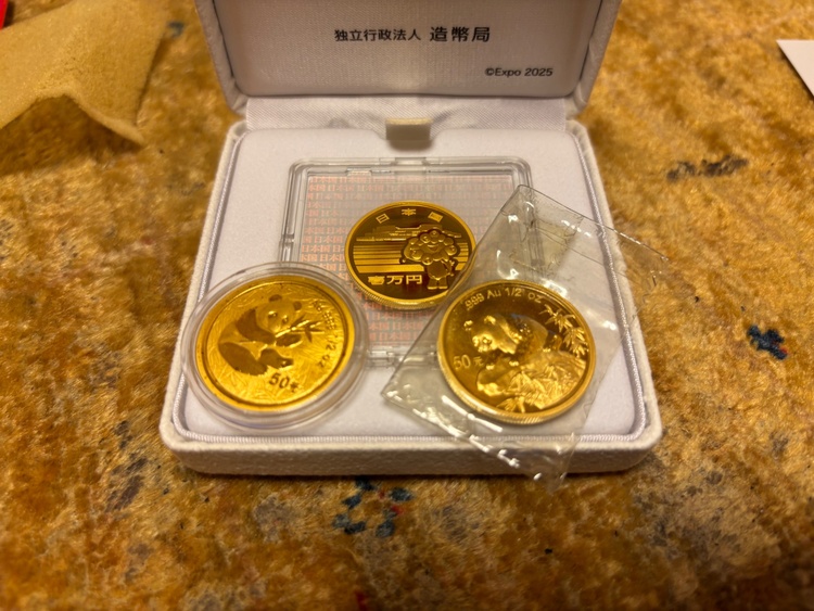 パンダ金貨　1／2オンス　2000（金・貴金属）の商品画像 - 査定依頼日：2026年1月29日 - 最高査定価格：1,440,000円