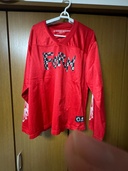 クロムハーツメッシュロングtシャツ赤（古着・ファッション）の商品画像 - 査定依頼日：2026年3月17日 - 最高査定価格：8,000円