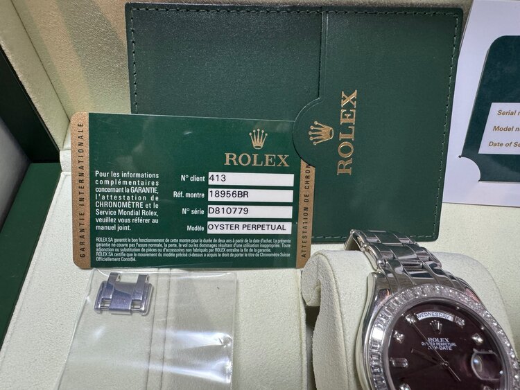 ロレックス デイデイト 18956bq（高級時計）の商品画像 - 査定依頼日：2025年3月26日 - 最高査定価格：6,000,000円