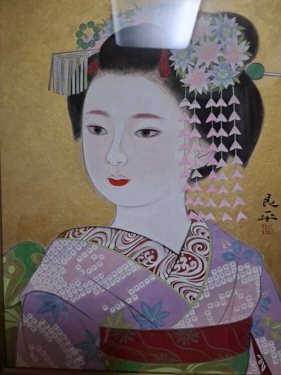 舞妓　良平（美術品・骨董品）の商品画像 - 査定依頼日：2026年2月28日 - 最高査定価格：60,000円