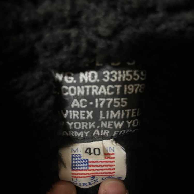 AVIREX AC-17755 レザージャケット 1978年製（古着・ファッション）の商品画像 - 査定依頼日：2026年5月22日 - 最高査定価格：15,000円