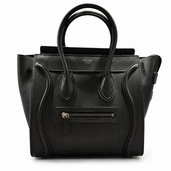 CELINE セリーヌ ラゲージ マイクロ ブラック カーフスキン（ブランドバッグ）の商品画像 - 査定依頼日：2026年8月15日 - 最高査定価格：150,000円