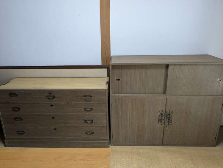 桐タンス（家具・寝具）の商品画像 - 査定依頼日：2025年4月21日 - 最高査定価格：500円