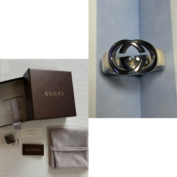 GUCCI　シルバー リング 7号 指輪 箱 保存袋 カード（金・貴金属）の商品画像 - 査定依頼日：2026年7月26日 - 最高査定価格：6,000円