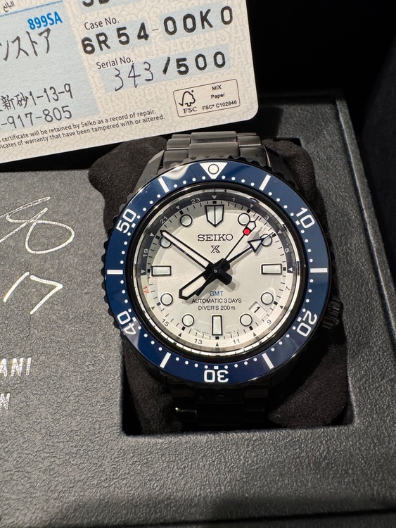 SBEJ025　限定500本　大谷翔平2025 オンライン限定モデル（高級時計）の商品画像 - 査定依頼日：2026年6月22日 - 最高査定価格：150,000円