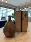 備前焼人間国宝　伊勢崎淳の花瓶（美術品・骨董品）の商品画像 - 査定依頼日：2026年3月24日 - 最高査定価格：30,000円