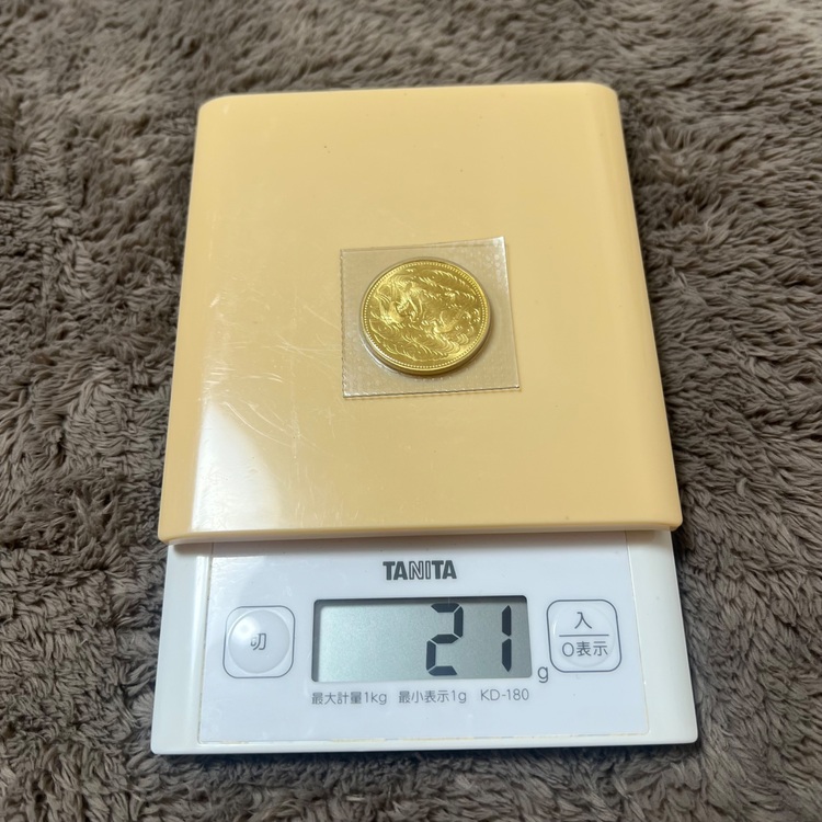 天皇御在位六十周年記念金貨（金・貴金属）の商品画像 - 査定依頼日：2025年12月3日 - 最高査定価格：450,000円