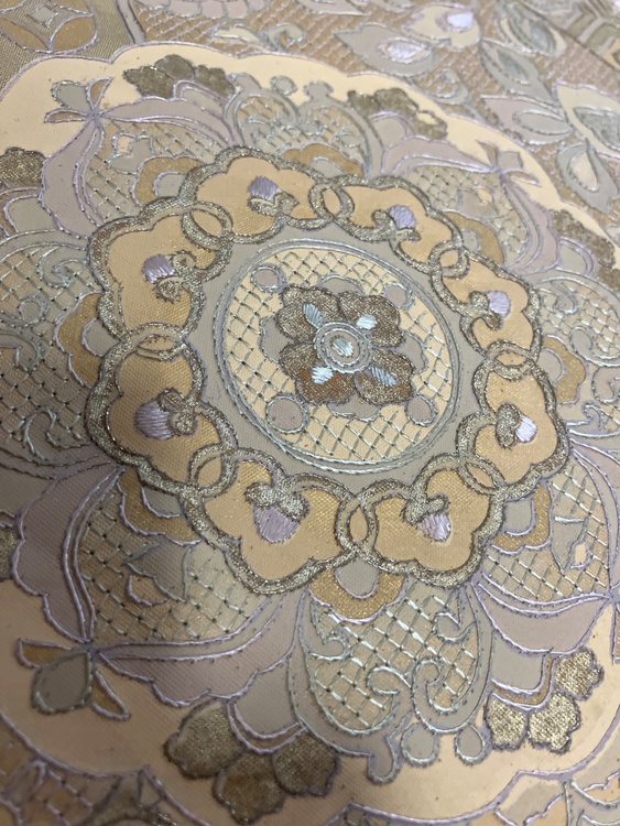 汕頭刺繍　全通　袋帯（着物）の商品画像 - 査定依頼日：2026年6月21日 - 最高査定価格：2,000円