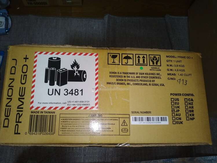 DENON　PRIME GO ＋（ピアノ・楽器・PA機材）の商品画像 - 査定依頼日：2025年3月10日 - 最高査定価格：90,000円