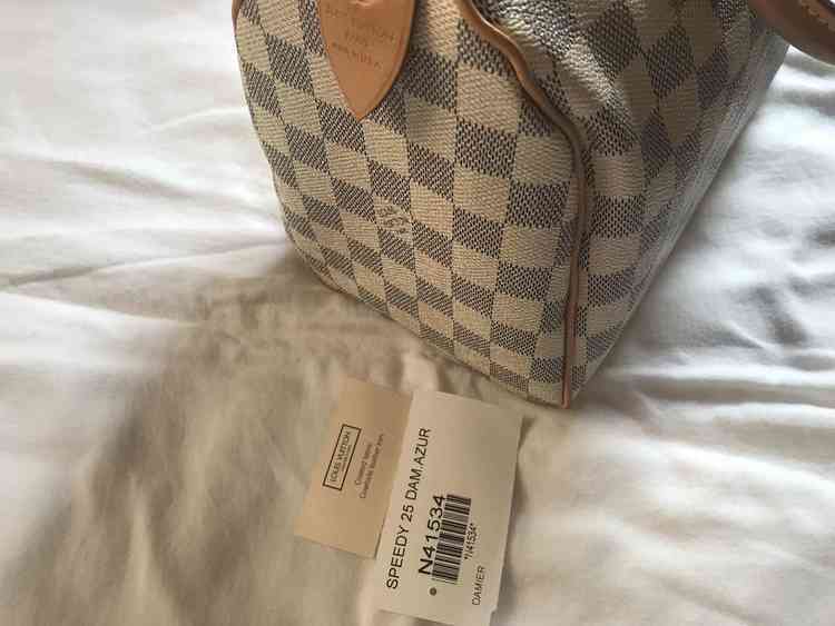 ヴィトン スピーディ 25 ダミエ 白（ブランドバッグ）の商品画像 - 査定依頼日：2019年8月2日 - 最高査定価格：30,000円