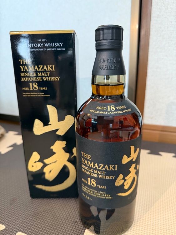 山崎18ねん（お酒）の商品画像 - 査定依頼日：2026年5月18日 - 最高査定価格：92,000円