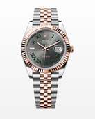 オイスター、41 mm、オイスタースチール＆エバーローズゴールド