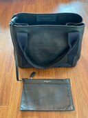 スモールカバス レザー パンチングロゴ ネイビー（ブランドバッグ）の商品画像 - 査定依頼日：2023年12月4日 - 最高査定価格：60,000円